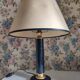 Desk lamp leather-wrapped foot Le Tanneur