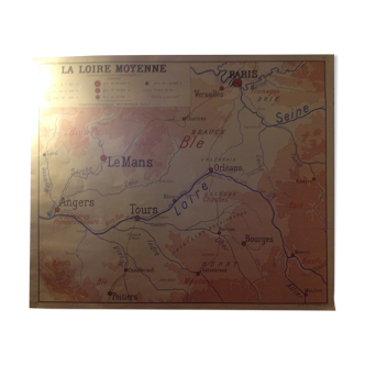 Carte d'école La Loire moyenne