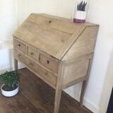 Office XIXth pickled oak