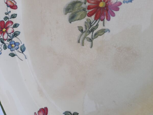 Plat ovale en faïence Villeroy & Boch modèle 1562 L  45,5 cm