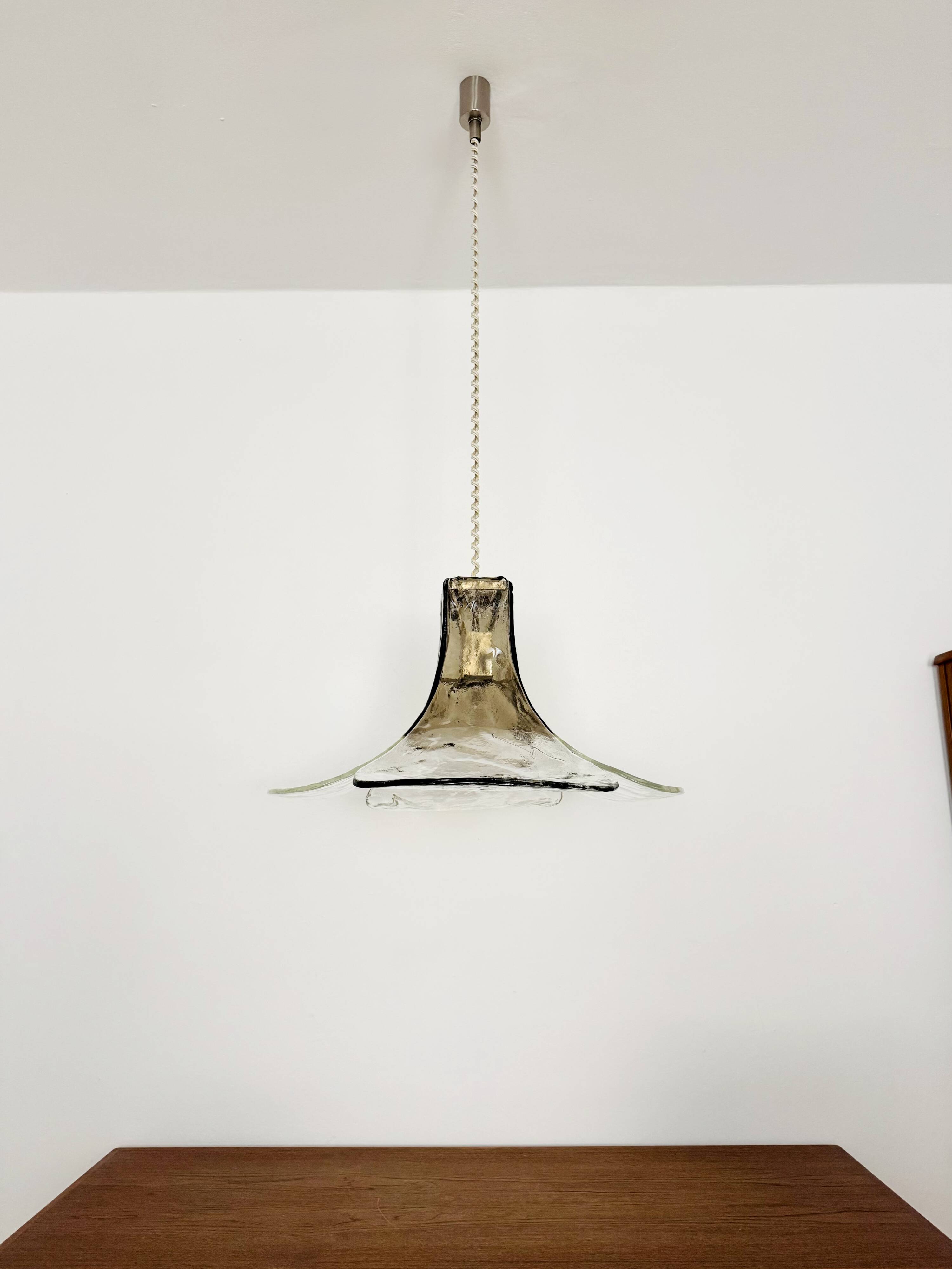 Murano Glass Pendant Lamp by Carlo Nason for Mazzega