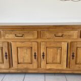 Sideboard 4 doors - 4 drawers in solid oak