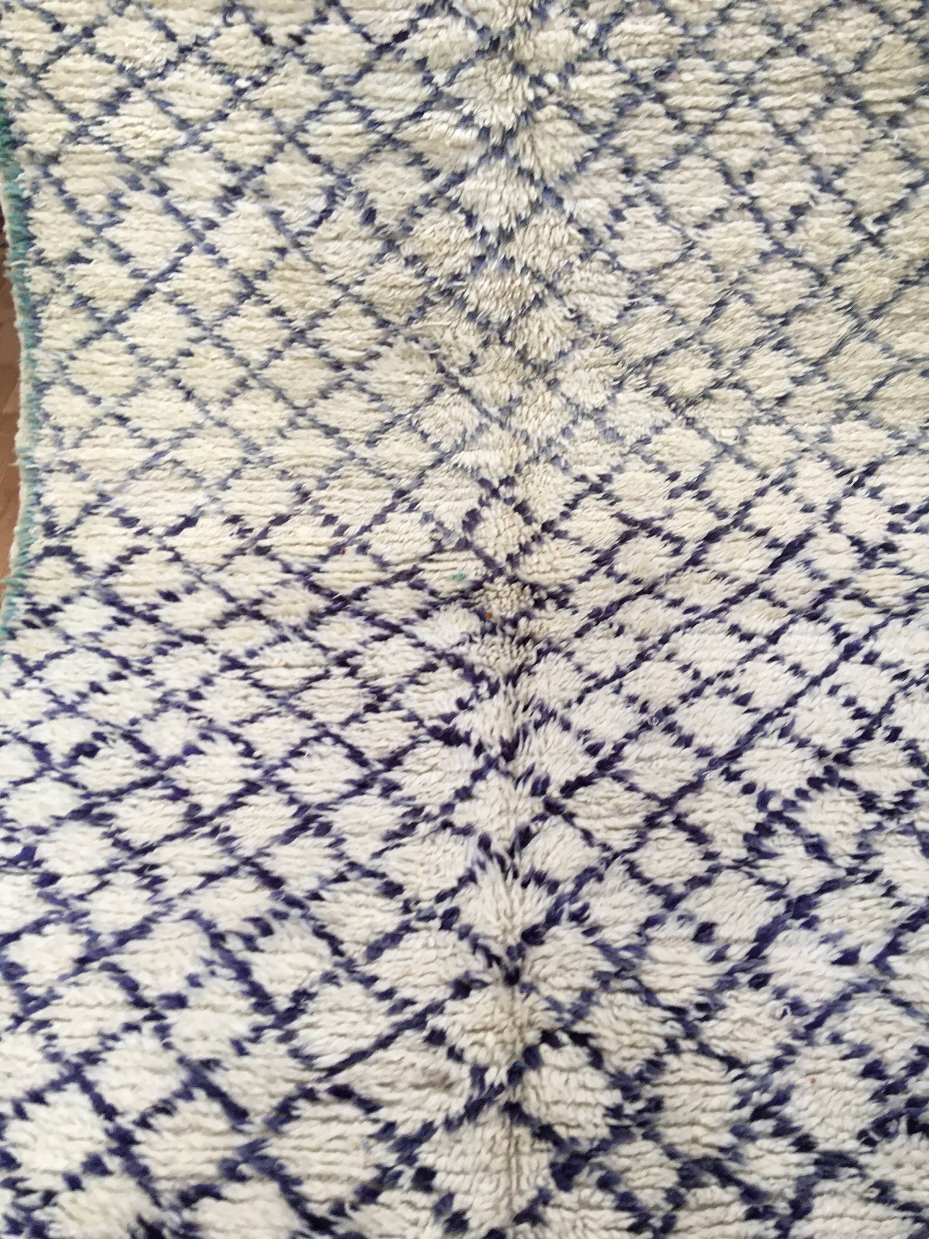 Old Beni Ouarain rug 366 x 166 cm