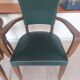 paire de chaises, fauteuils bridges vert foncé
