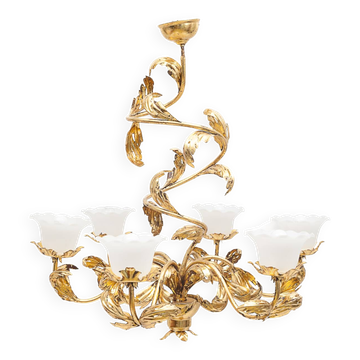Lustre floral ancien