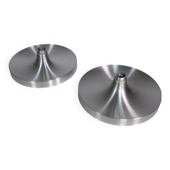 Lampes de plafond en métal au design futuriste, lot de 2, années 1970