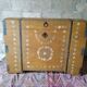 Coffre ancien bois peint