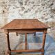 Antique French oak and elm dining table – Early 20th century farmhouse table with turned legs