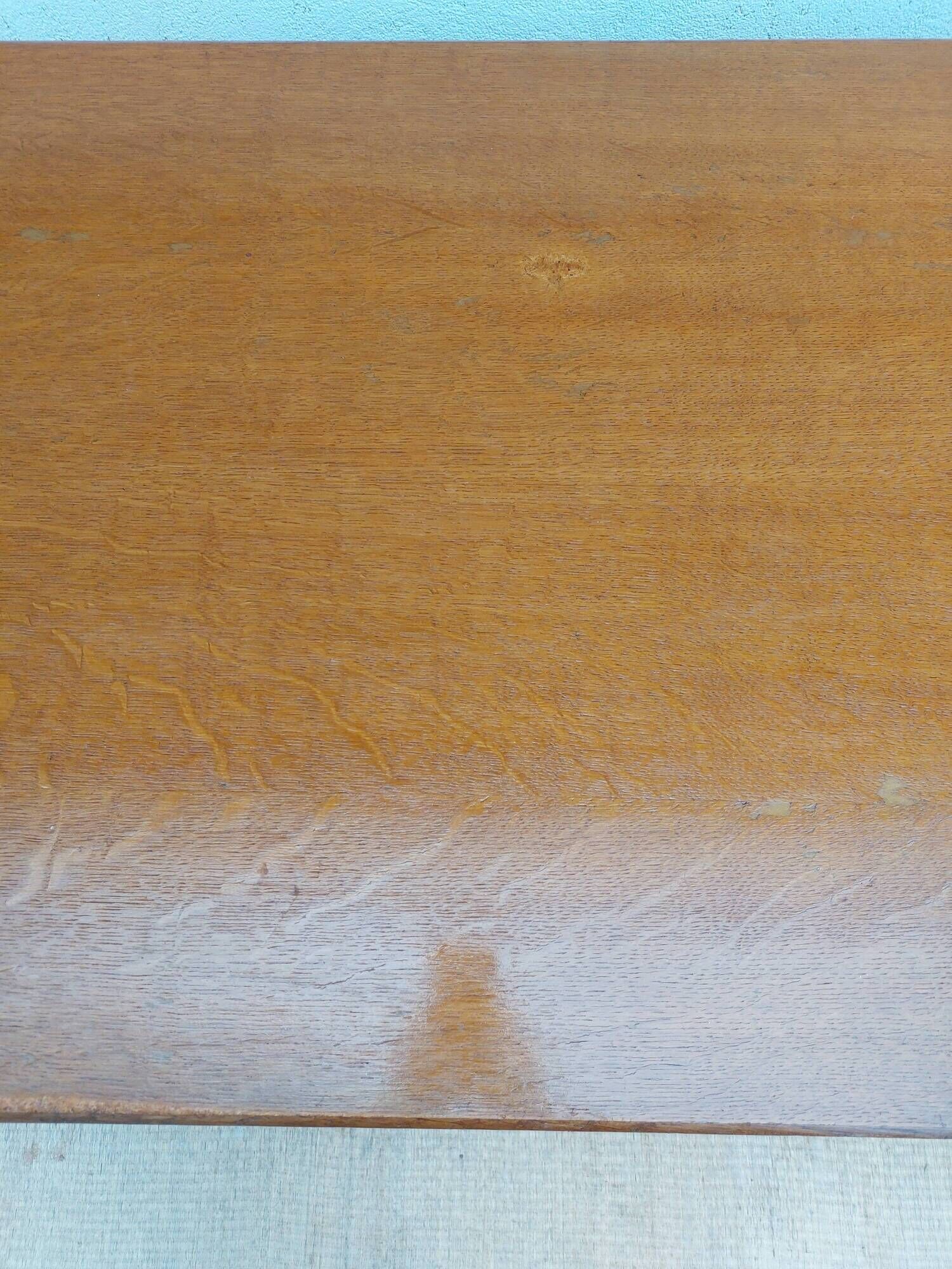 solid wood desk, 1970s