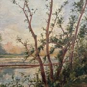Landscape, Louis Lejeune, 1900