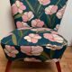 Period cocktail chair upholstered
