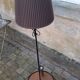 Lampadaire vintage année 50/60 fer forgé laqué noir