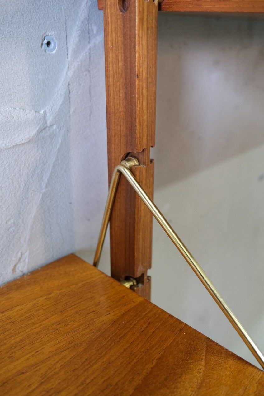Mid-century modular teak wall unit by john texmon for blindheim mobelfabrik, norway, 1960s
