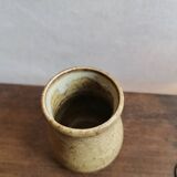 Petit vase en grès vintage émaillé