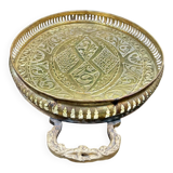 Large brass tray in Louis XV baroque style