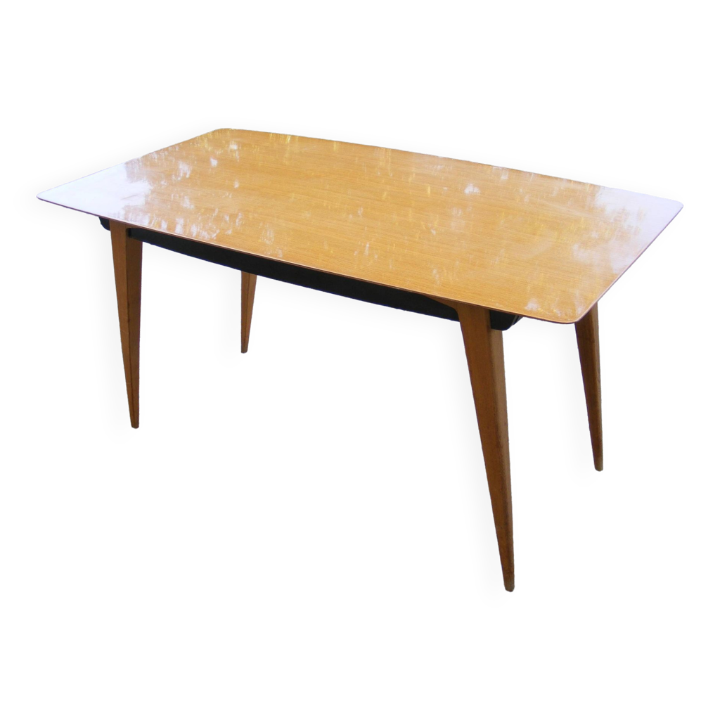 Table design vintage en bois de guermonprez | Selency