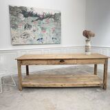 Ancienne table de drapier en pin