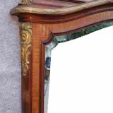 wooden mirror and gilded bronze 120x170cm