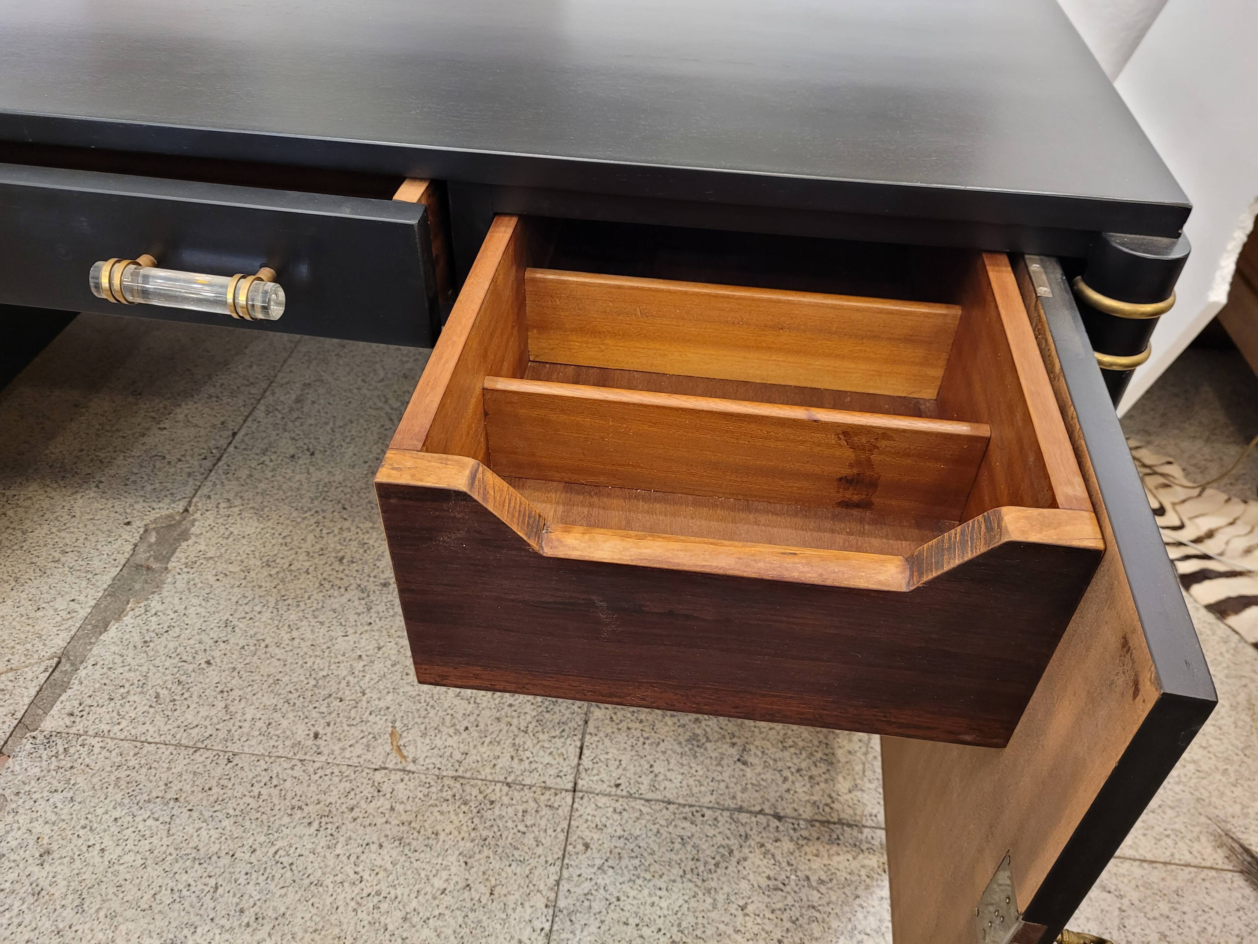 Escritorio o mesa de despacho Art Deco, after Léon & Maurice Jallot, 40´s,