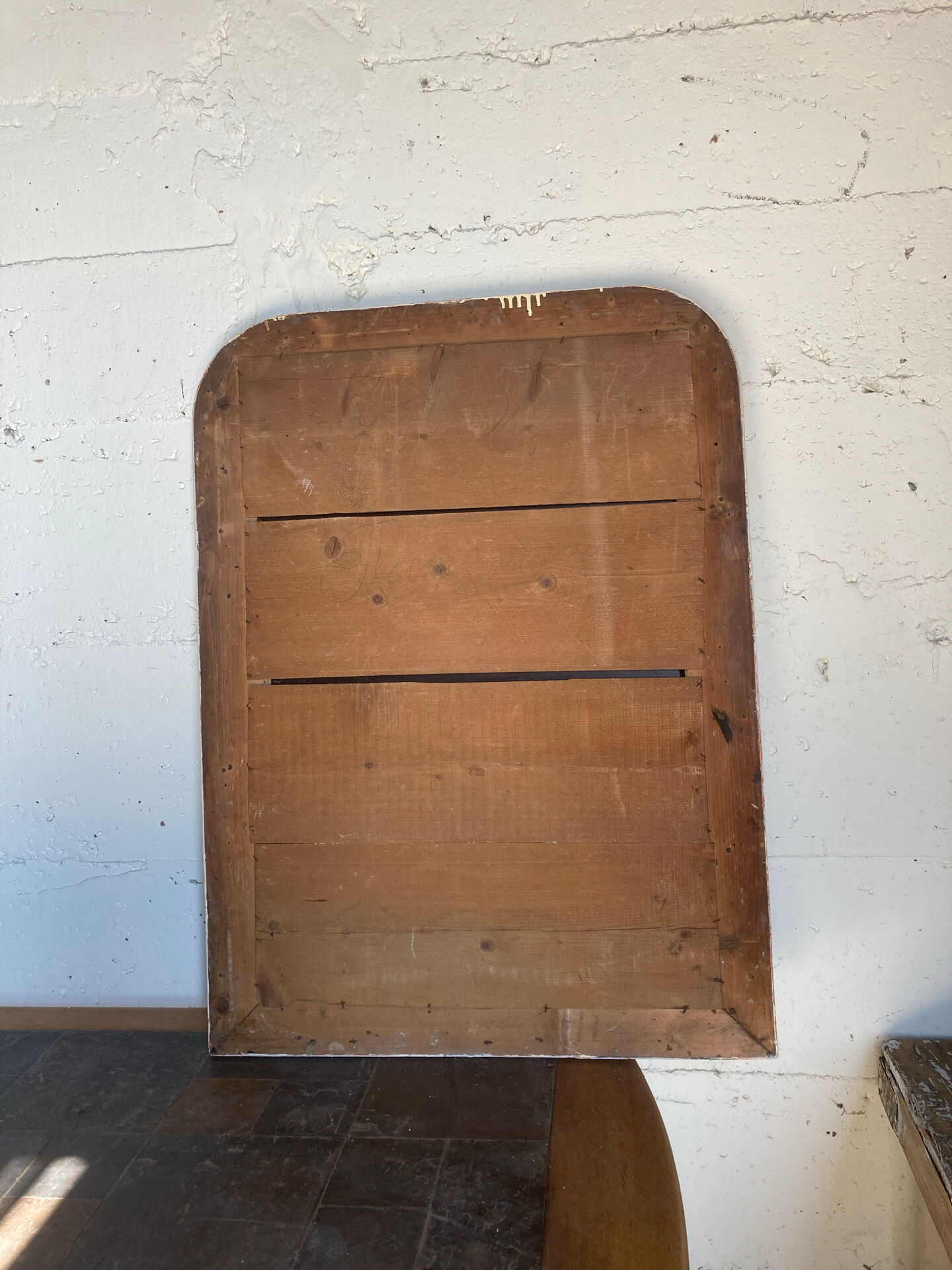 Louis Philippe mirror, 19th century, beige patina.
