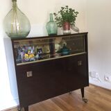 Vintage rolling bar cabinet