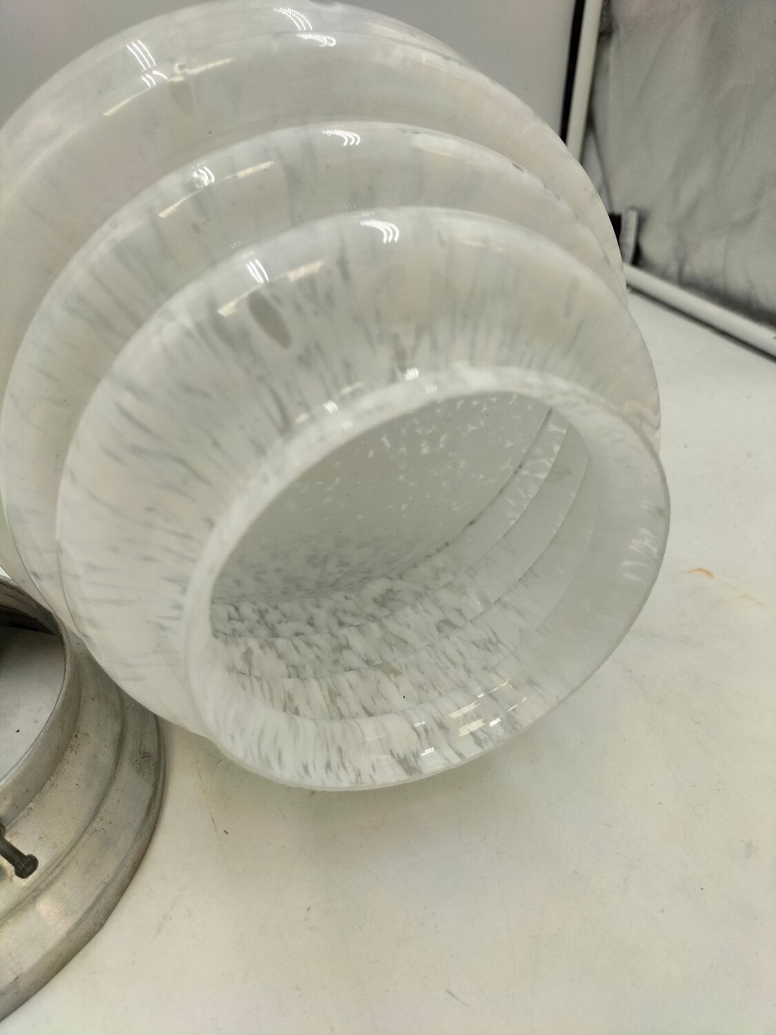 Lampe en verre de Clichy