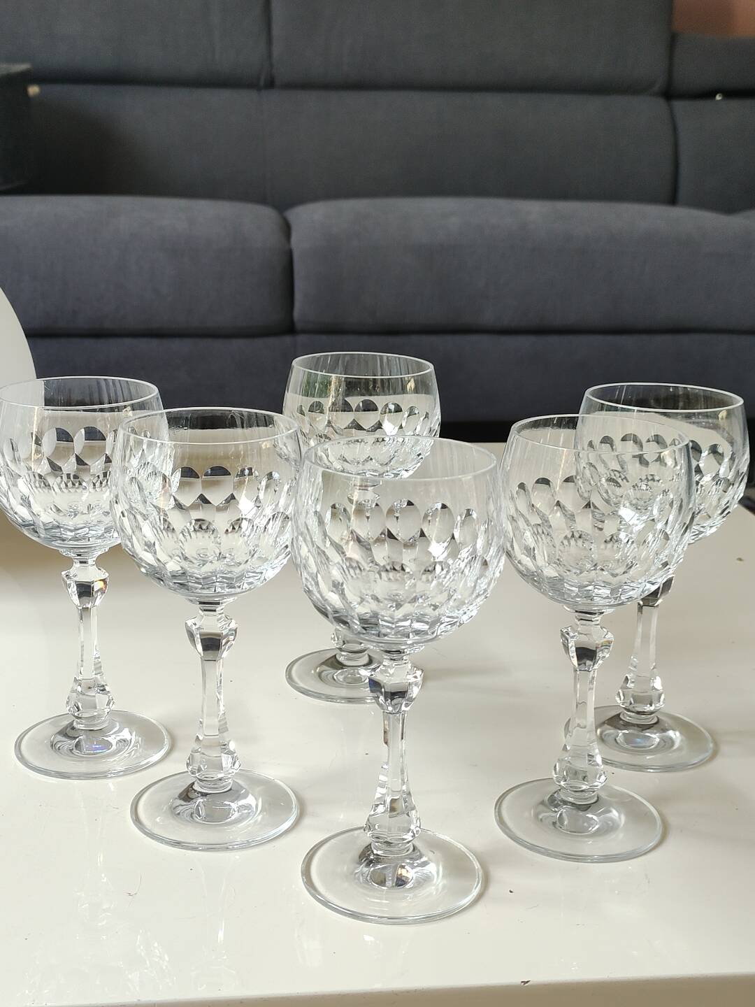 Lot 6. Boule glasses/Allegro model/Christinenhütte-Zwiesel. Tortoiseshell decoration