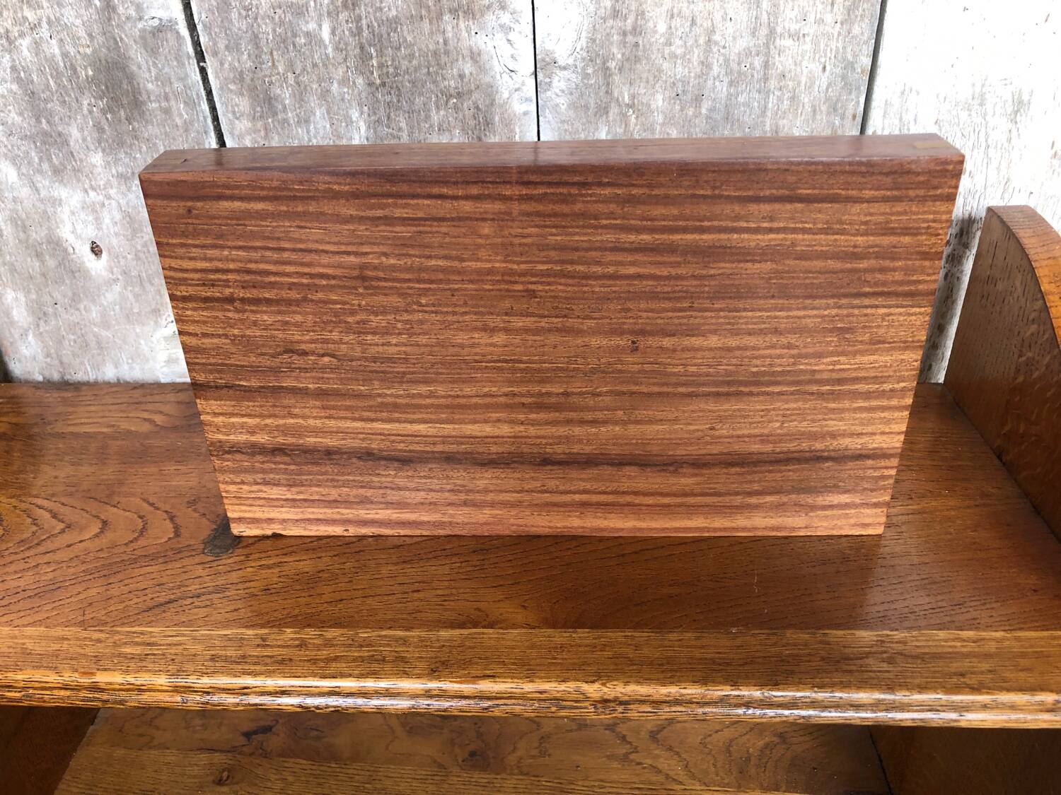 Organisateur De Bureau Bois & Laiton Rangement Style Marine Vintage