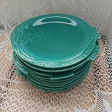 12 vintage zoomorphic dinner plates