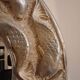 Wall-mounted mirror with silver fish by Alan Wallis Designs from the 1980s.