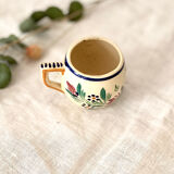 Quimper HB earthenware coffee cup
