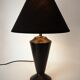 Vintage black ceramic lamp 1950