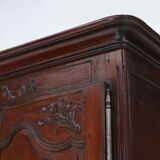 Large French antique carved bridal Armoire in Louis XVI style, 1850
