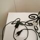 Paire de lampes en fer forge