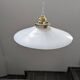 Suspension, Art Deco portable lamp in smooth opaline