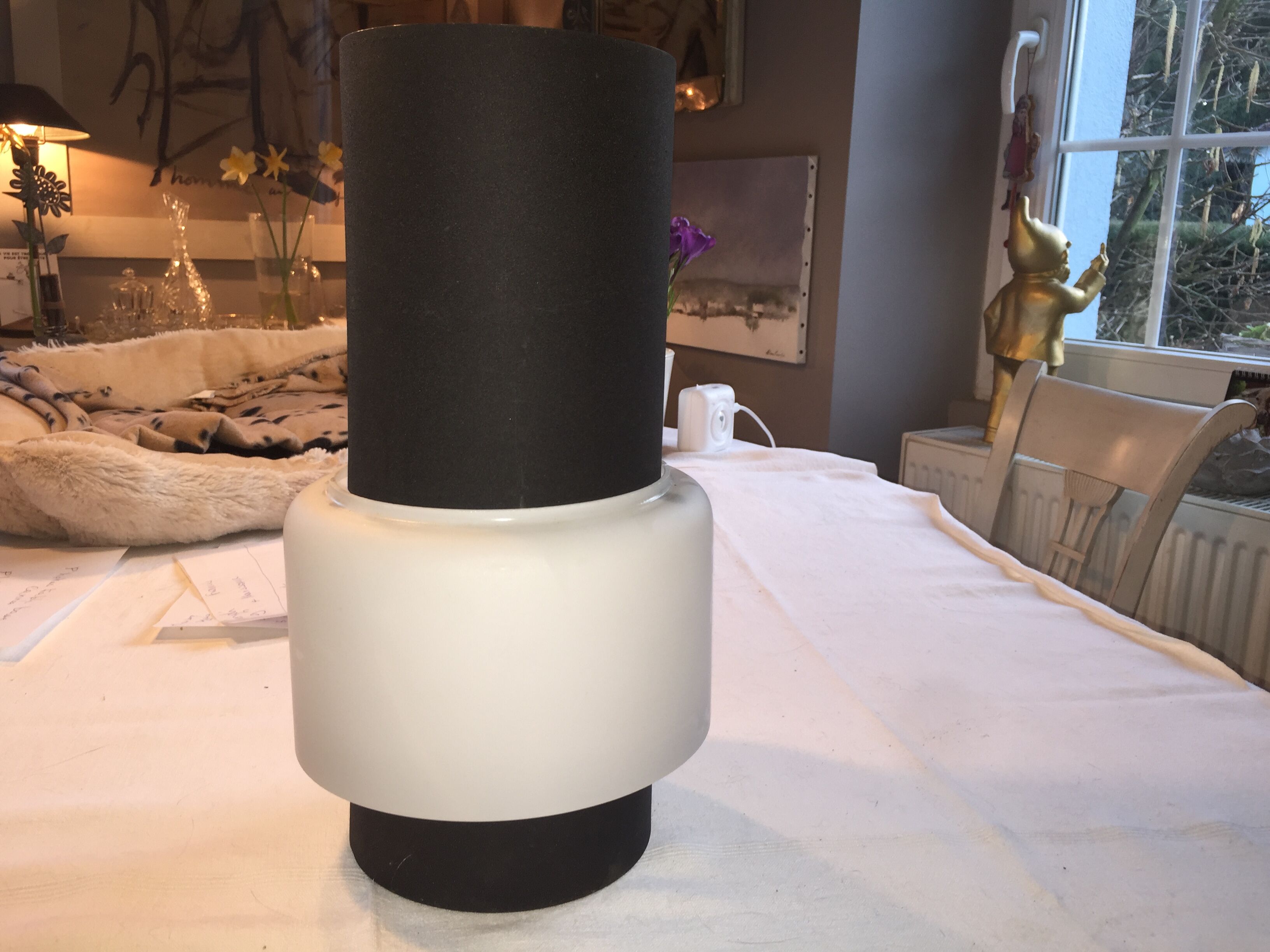 Opaline hanging lamp