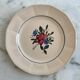 Set of 3 hand-painted dessert plates from Sarreguemines