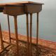 Tables gigognes anciennes Art Nouveau en marqueterie