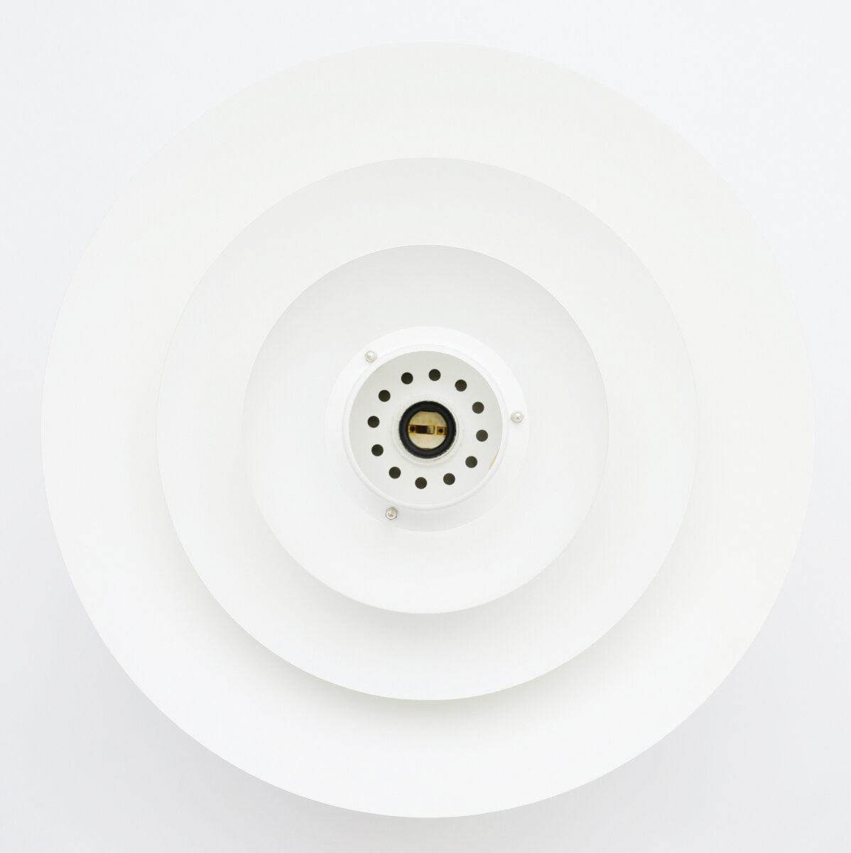 Danish white form light pendant lamp, 70’s