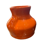 Vase en céramique orange Max Ildas