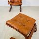 Vintage scandinavian cognac lounge chair by oddvin rykken 1960s