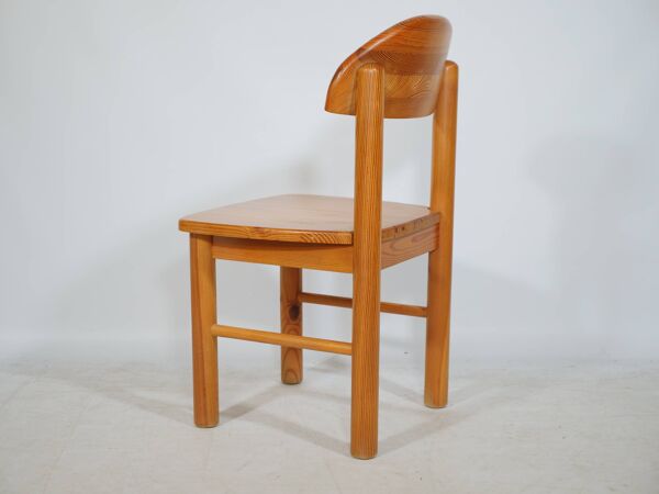 Chaises de salle à manger en bois de pin Rainer Daumiller années 1970