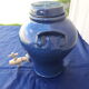 Vinaigrier en grès émaillé bleu 3 L H 26 cm
