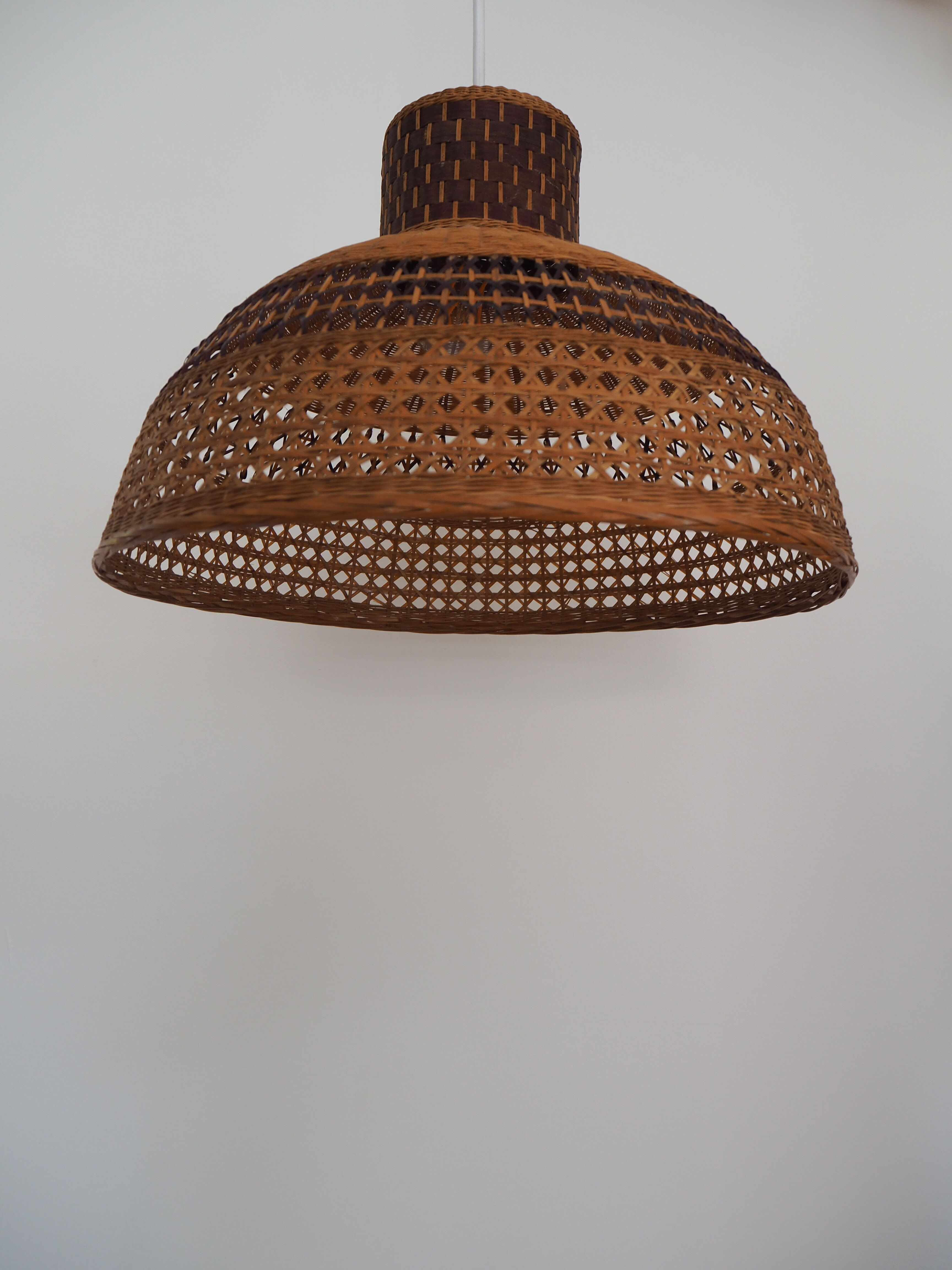 Vintage rattan lampshade