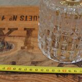 Brass and moulded glass sconce