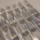 11 silver-plated metal cake forks Boulenger Betty