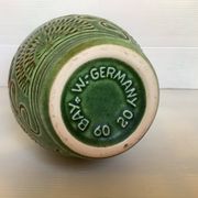 Green vase by Bay Keramik, West Germany.