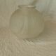 Compressed glass round vase France Art Deco