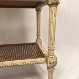 Louis XVI style server, cream lacquered wood, circa 1900