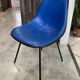 Eames Herman Miller vintage 70 blue vinyl fiberglass DSX chair
